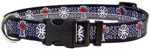 Vista 8 de Yellow Dog Design Collar de perro irlandés Glass Is Half Full para cuello de 14 a 20 pulgadas, mediano de 1 pulgada de ancho