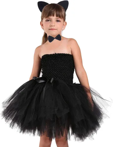 Vista 3 de Tutu Dreams - Disfraz de gato para niñas de 1 a 10 años