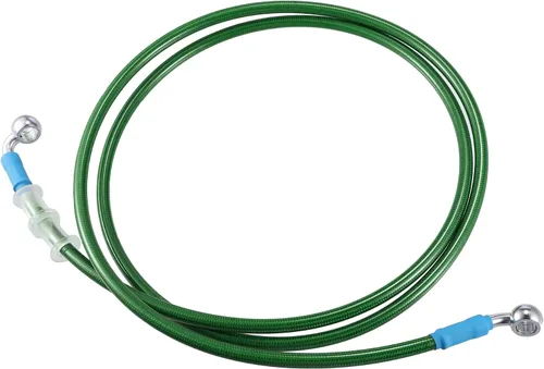 Vista 21 de X AUTOHAUX 31.5 in AN3 M10 Línea de freno hidráulico para coche, manguera de aceite, 28 ° 90 ° acero inoxidable para coche, motocicleta, motocross