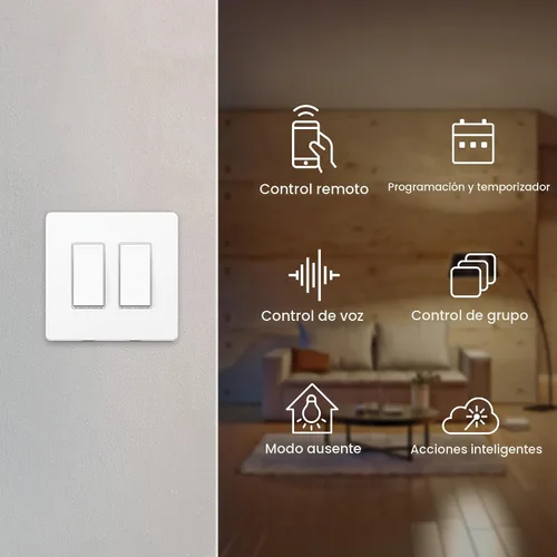 Vista 2 de Kasa Smart Interruptor de 2 Vías HS200-2, Un Solo Polo, Cable Neutro Requerido, Interruptor de Luz Wi-Fi de 2.4GHz Compatible con Alexa y Google