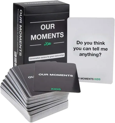 Vista 9 de OUR MOMENTS Niños: 100 tarjetas de inicio de conversación para familias y niños - Construcción de relaciones - Viaje en coche, viaje por carretera