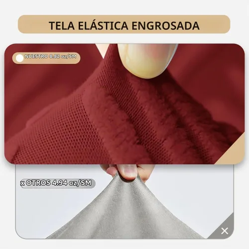 Vista 3 de Juego de 2 fundas para sillas de comedor, fundas elásticas para sillas de comedor, extraíbles y lavables, para el hogar, cocina, banquete, ceremonia