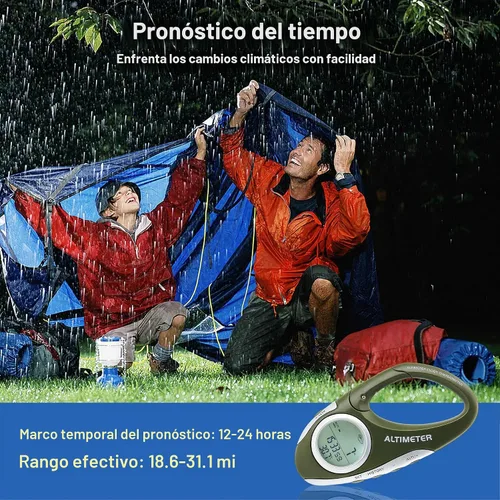 Vista 3 de Digital Altimeter Portable Backpacking Altimeter Thermometer