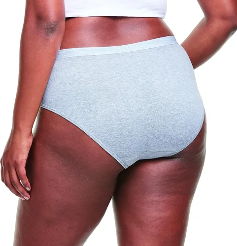 Vista 4 de Hanes Paquete de bragas para mujer, hipsters de algodón suave, paquete de 6 unidades (los colores pueden variar)