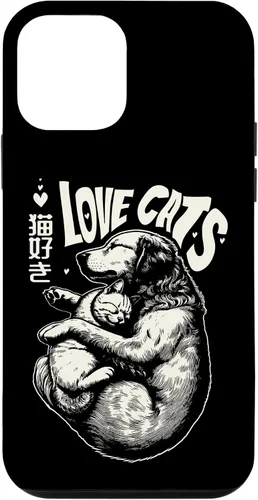 Vista 16 de Golden Retriever Dog Loves Cats Cuddle Art Case for iPhone 16