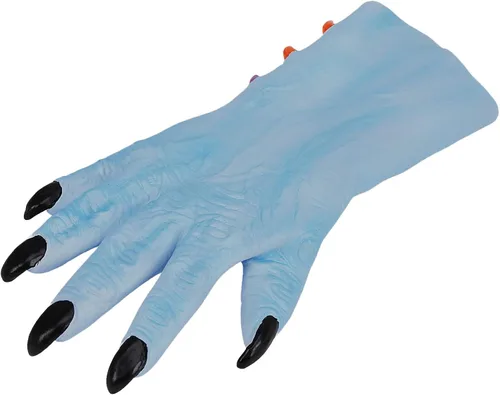 Vista 4 de Guantes de mano de demonio horrible de Halloween para adultos y adolescentes, divertidos disfraces de fiesta, cosplay, accesorios de terror de diablo