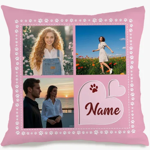 Vista 12 de Personalized Family Photo Pillow Case with one Image and Sentimental Text Adding Warmth to Your Home and offering a Beautiful idea