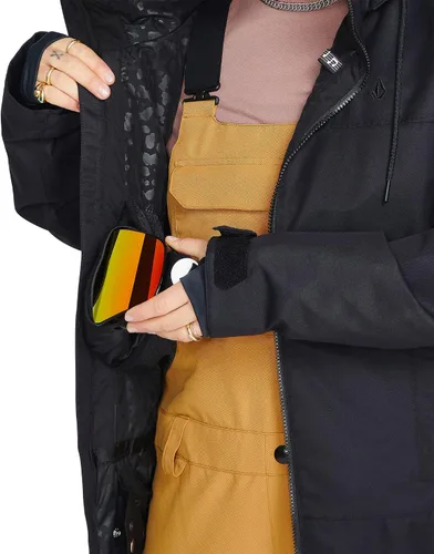 Vista 7 de Volcom Chaqueta de invierno con capucha Hailyn Snowboard Ski para mujer