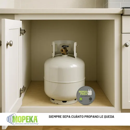 Vista 6 de Mopeka Sensor Pro Check – Indicador de nivel de sensor magnético de tanque de propano inalámbrico – Medidor de presión de tanque de gas propano