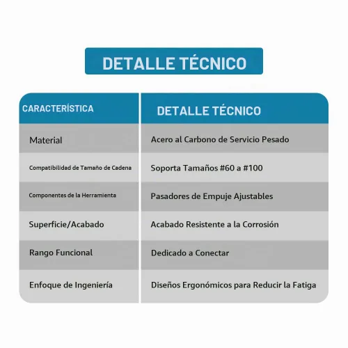 Vista 2 de PGN - Soporte de cadena de rodillos y herramienta extractora para cadenas #60, #80 y #100