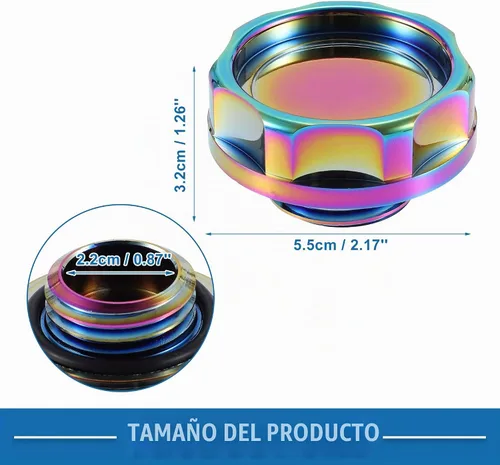 Vista 5 de Tapa de llenado de aceite para motor, cubierta del tanque modificado para motor Honda Serie B para motor Honda Serie D Multicolor Varios