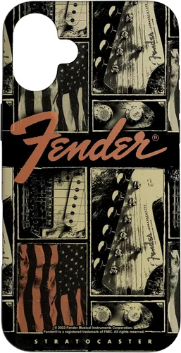 Vista 23 de Fender Funda vintage Stratocaster Americana Distressed Collage para iPhone 17