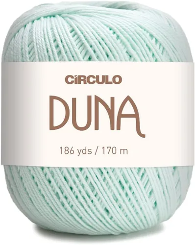 Vista 18 de Círculo Hilo Duna – 186 yardas, 3.52 onzas – Hilo DK de peinado ligero – 100% algodón virgen brasileño mercerizado, perfecto para tejer y hacer