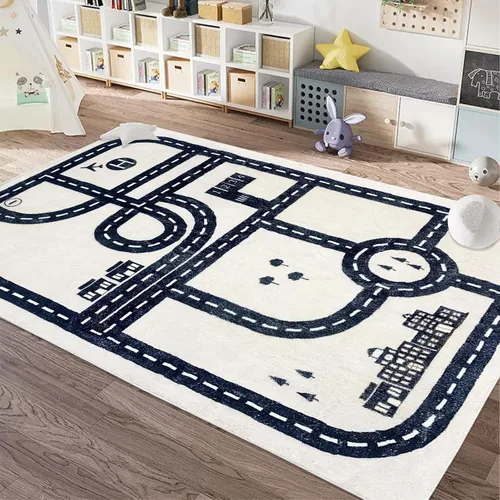 Vista 11 de USTIDE Alfombra de lana esponjosa con letras coloridas del alfabeto de 5 x 7 pulgadas para dormitorio de niños, lavable a máquina, tapete de juego