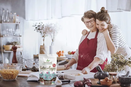 Vista 3 de SweetLeaf Better Than Sugar Stevia - Edulcorante en polvo - Mezcla para glasear, edulcorante de stevia, edulcorante cero calorías, sin azúcar, sin