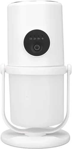 Vista 10 de Mini humidificador portátil, humidificadores de niebla fría de 10.1 fl oz con soporte, humidificador de escritorio USB silencioso con 2 modos