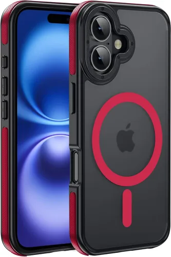 Vista 130 de Funda magnética para iPhone Air con protector de lente de cámara, protección grado militar de 10 pies, compatible con funda MagSafe Slim para iPhone