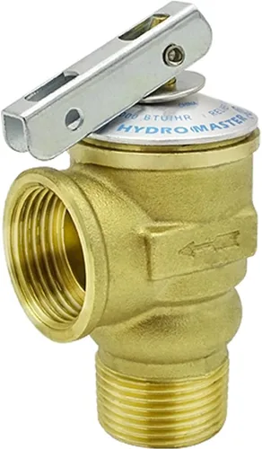 Vista 4 de Kit de válvula de servicio para calentador de agua sin tanque HYDRO MASTER con válvula de alivio de presión aislador de 3/4 pulgadas IPS de latón