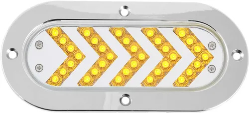 Vista 5 de Grand General 77130 - Luz secuencial ovalada de 35 LED ámbar/flecha con bisel S.Bezel, 1 unidad