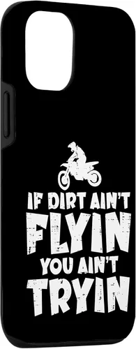 Vista 3 de Carcasa para iPhone 15 If Dirt Aint Flyin You Aint Tryin Dirt Bike Motocross Biker
