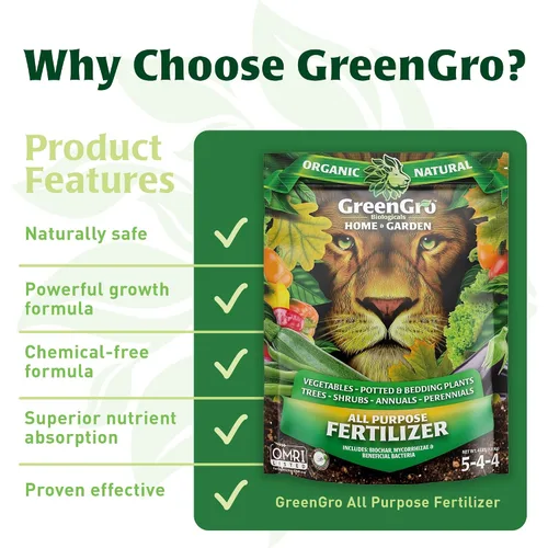 Vista 6 de GreenGro Fertilizante orgánico multiusos – Alimento para plantas de interior y exterior/Ideal para huertos y plantas de interior/Nutrientes