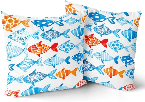 Vista 20 de Happy Halloween - Juego de 2 fundas de almohada decorativas de lino y algodón negro con diseño de murciélago blanco de 16 x 16 pulgadas, fundas