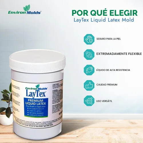 Vista 4 de EnvironMolds LayTex - Molde de látex líquido para fabricar, 1 galón
