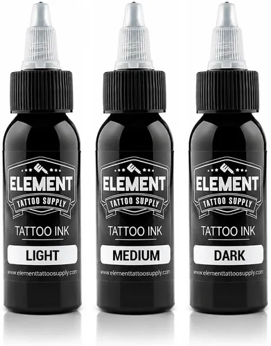 Vista 67 de Element Tattoo Supply - Tinta negra para tatuaje, 8 onzas, tinta negra Negro