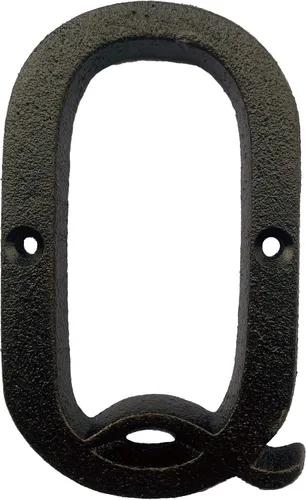 Vista 16 de BetLight Número de casa de hierro fundido de 5.5 pulgadas de alto, números de dirección de casa sólidos, elegante acabado marrón negro, fácil