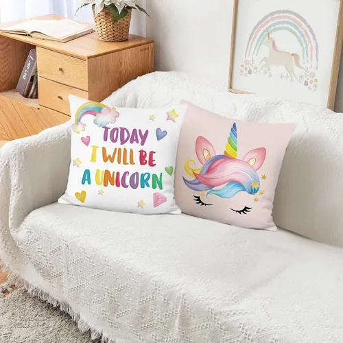 Vista 8 de Bonhause Juego de 2 fundas de almohada de cola de sirena de 18 x 18 pulgadas, fundas de almohada decorativas con diseño de conchas de mar y conchas