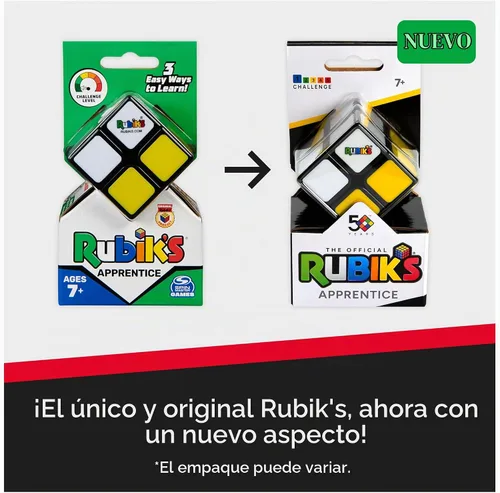 Vista 5 de Rubik’s Cube, Aprendiz, Cubo Principiante 2x2, Rompecabezas Clásico de Combinación de Colores, Rompecabezas Sensorial para Solución de Problemas