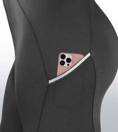 Vista 7 de AEROTECHDESIGNS Pantalones cortos de ciclismo acolchados Luna para mujer Bolsillo reflectante colorido Fabricado en Estados Unidos