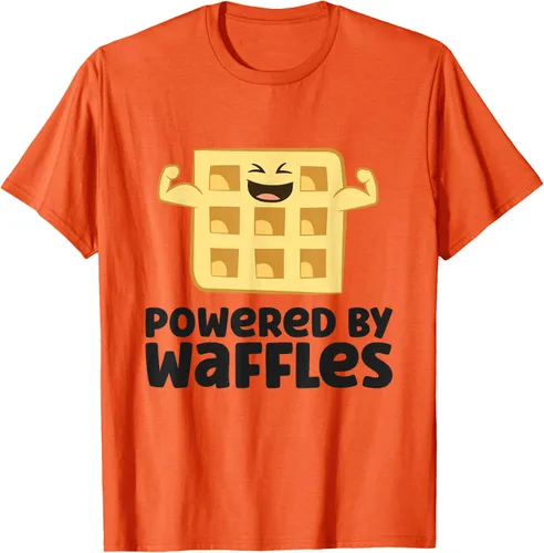 Vista 72 de Camiseta de gofres para el desayuno con diseño de gofres, Blanco, S