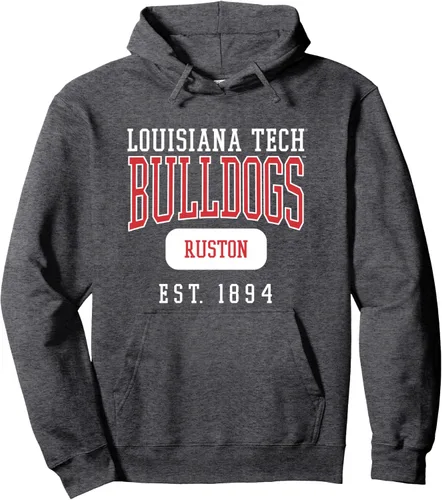 Vista 3 de Louisiana Tech Bulldogs Founded Date Pullover Hoodie