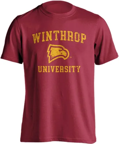 Vista 119 de Sport Your Gear NCAA Camiseta de manga corta retro con licencia oficial de aspecto desgastado para el día del juego, camiseta de espíritu deportivo