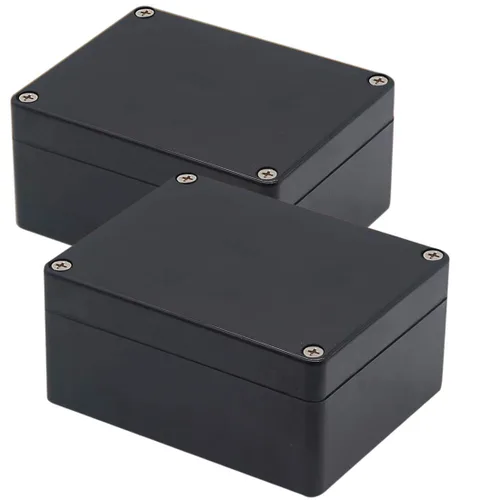 Vista 30 de Zulkit. - Caja de plástico impermeable ABS IP65. - Caja de derivación eléctrica - color negro.