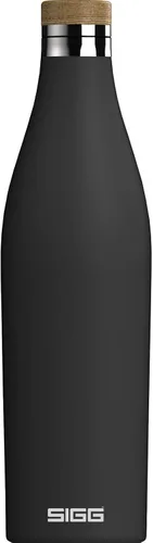 Vista 12 de SIGG - Botella de agua aislada - Meridian Black - A prueba de fugas y extra delgada - Sin BPA - Sin plástico - Acero inoxidable 18/8 - Doble pared