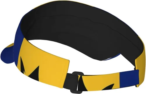 Vista 3 de Lindo sombrero de bandera divertido para mujeres y hombres, ajustable, visera deportiva, sombrero de verano a la moda, sombrero de bandera de playa