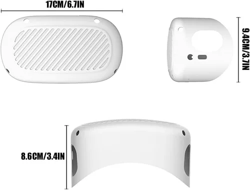 Vista 2 de Funda a prueba de polvo Carcasa protectora VR Accesorios Soft Fit para Oculus Quest 2 VR Gafas adecuadas para su equipo de realidad virtual