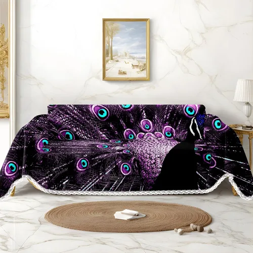 Vista 16 de Funda de sofá con estampado de flores y mariposas, fundas para sofá, fundas para sillón, funda resistente a las manchas, protector universal