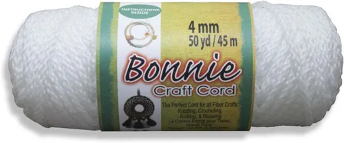 Vista 4 de Cuerda Pepperell Bonnie de macramé, para hacer manualidades, de 0.15 pulgadas y de 50 yardas Kelly