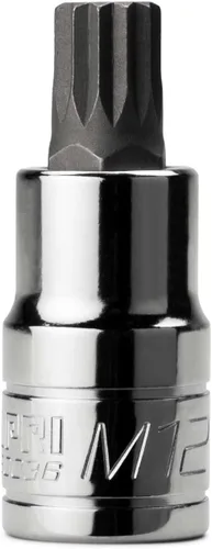 Vista 5 de Capri Tools 30057 XZN Dado de Broca Cuadrada Triple Extra Largo de 4mm con Impulsor de 1/4 Pulgadas