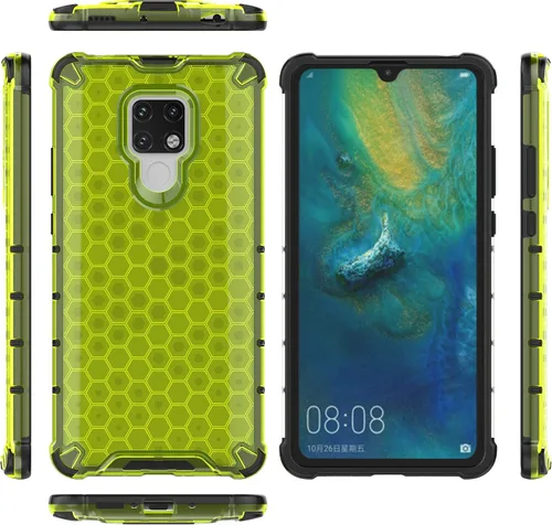 Vista 175 de Pzwoxukhov Funda compatible con Huawei Nova 3i, compatible con Huawei P Smart+ 2018 Honeycomb Anti-Drop Shock-Absorbing Case Negro