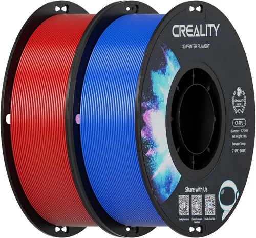 Vista 9 de Creality Filamento de poliuretano termoplástico de 1.75 pulgadas, 4.4 lbs, filamento de impresión 3D 95A, alta dureza y resistencia