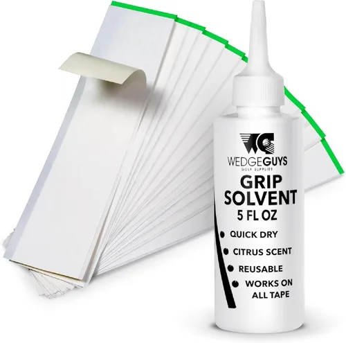 Vista 8 de Wedge Guys Golf Grip Kits for Regripping Golf Clubs - Professional Quality - Options Include Hook Blade, 15 or 30 Tape Strips, 5 or 8 oz Solvent