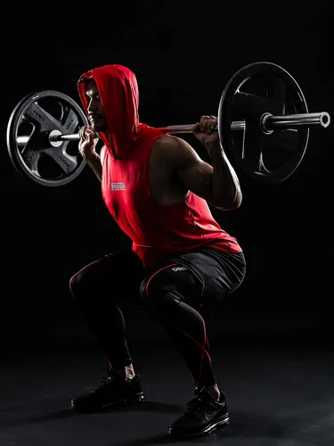 Vista 5 de DRSKIN 2 or 1 Pack Men's Hooded Tank Tops Bodybuilding Muscle Cut Off T Shirt Sleeveless Gym Training Hoodies Workout Dry