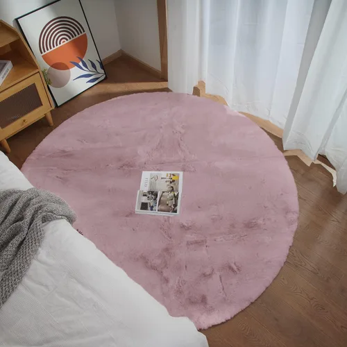 Vista 69 de Ghouse Alfombra ultrasuave de pelo sintético de conejo 2x3, alfombras lavables a máquina para dormitorio, alfombras esponjosas para sala de estar