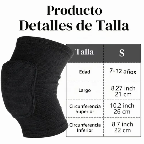 Vista 2 de Sibba Rodillera para Niños, Rodillera Elástica Transpirable, Protector de Rodilla de Esponja Acolchada Antideslizante para Voleibol, Danza, Correr