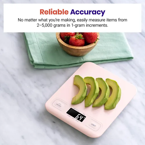 Vista 2 de Etekcity Báscula de cocina de alimentos, gramos digitales y onzas para pérdida de peso, hornear, cocinar, Keto y preparación de comidas, pantalla