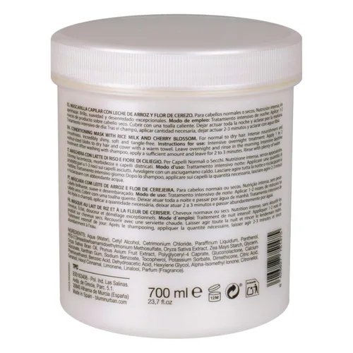 Vista 4 de Blumin -Champú (33.8 fl oz) y Mascarilla (23.7 fl oz) Leche de Arroz y Flor de Cerezo